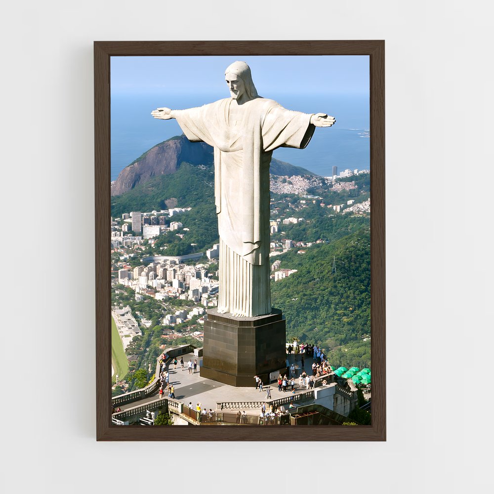 bresil-1 cadre Bois foncé