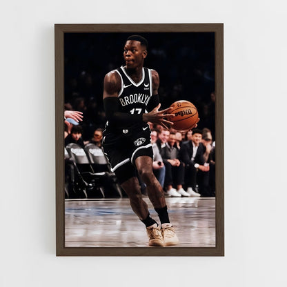 brooklyn-nets-6 cadre Bois foncé