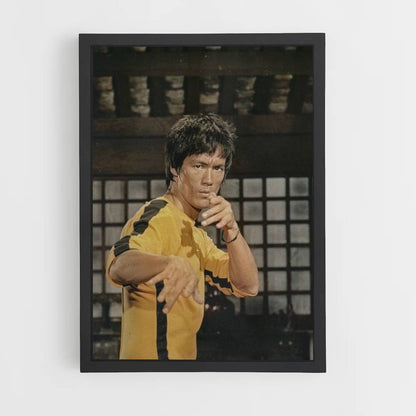 Poster Bruce Lee gele jumpsuit