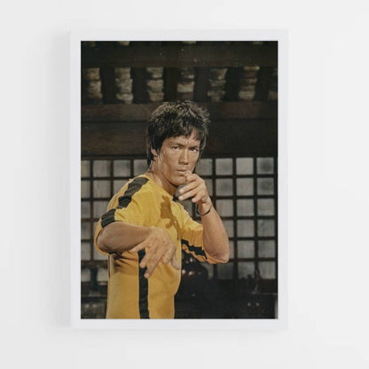 Poster Bruce Lee gele jumpsuit