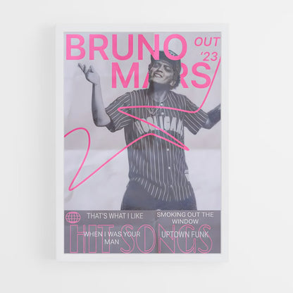 bruno-mars-9 cadre Blanc
