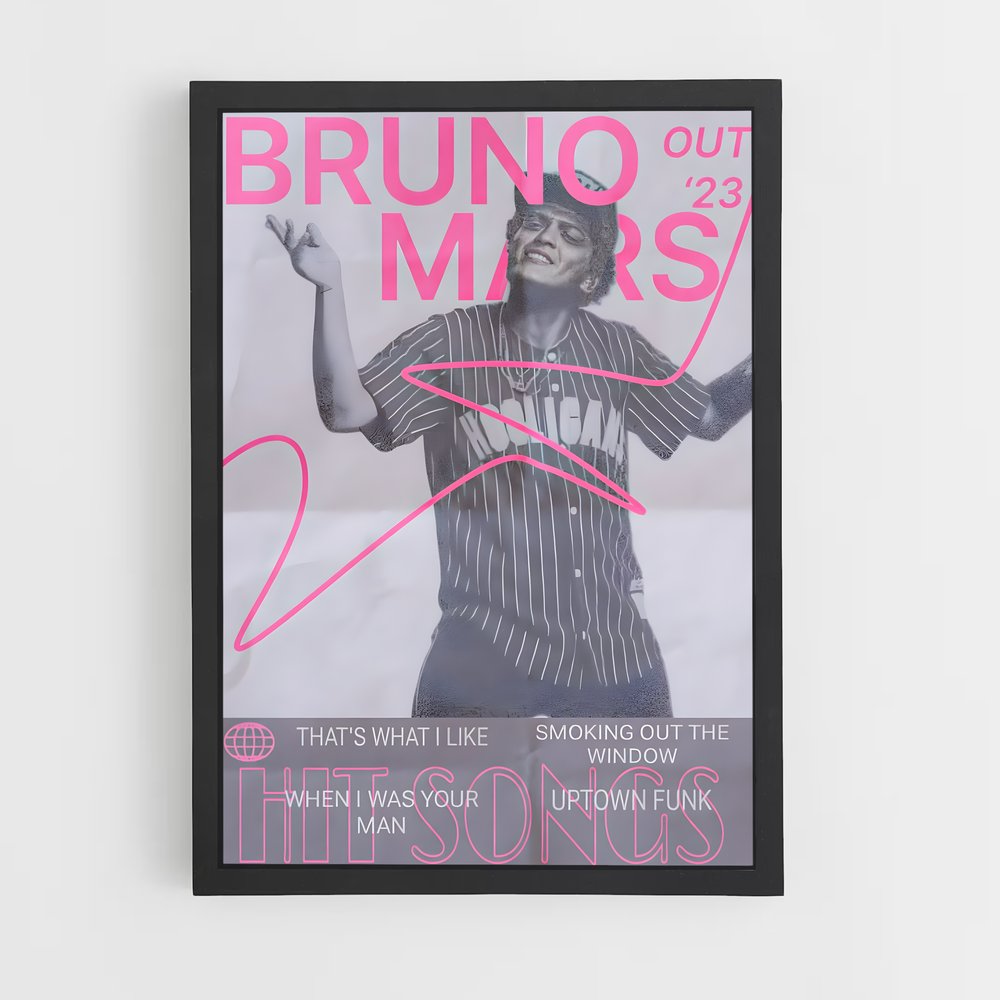 bruno-mars-9 cadre Noir