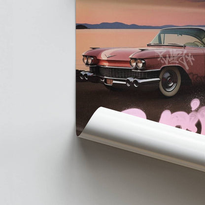 Poster Cadillac Roze