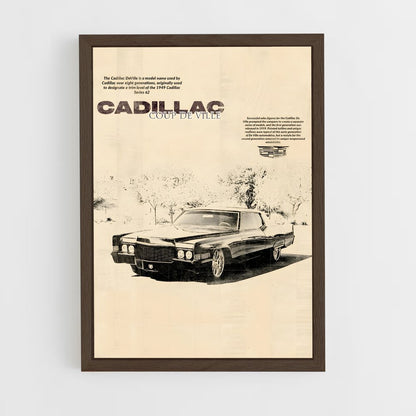 cadillac-8 cadre Bois foncé