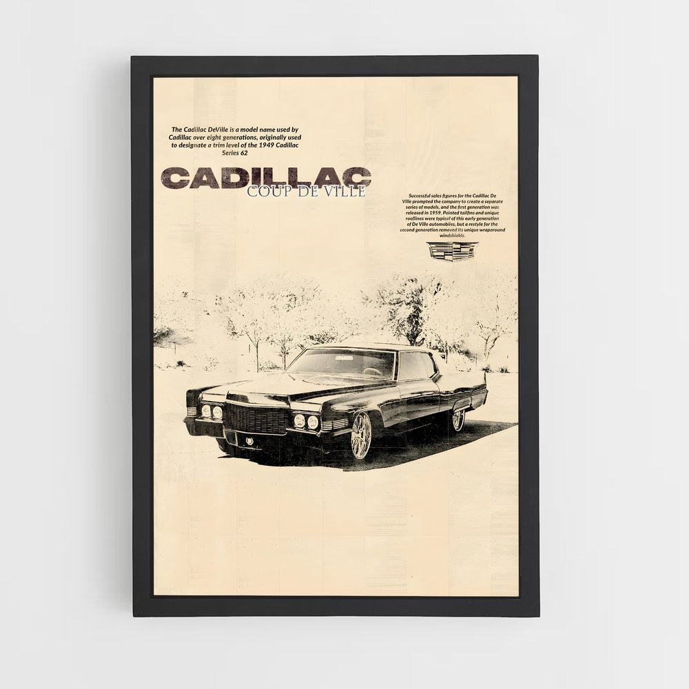 cadillac-8 cadre Noir