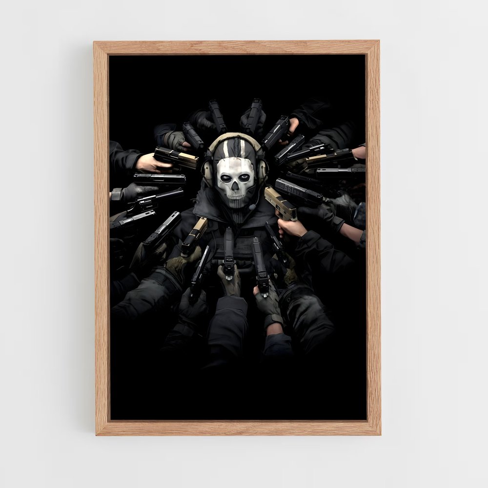 call-of-duty-9 cadre Bois clair