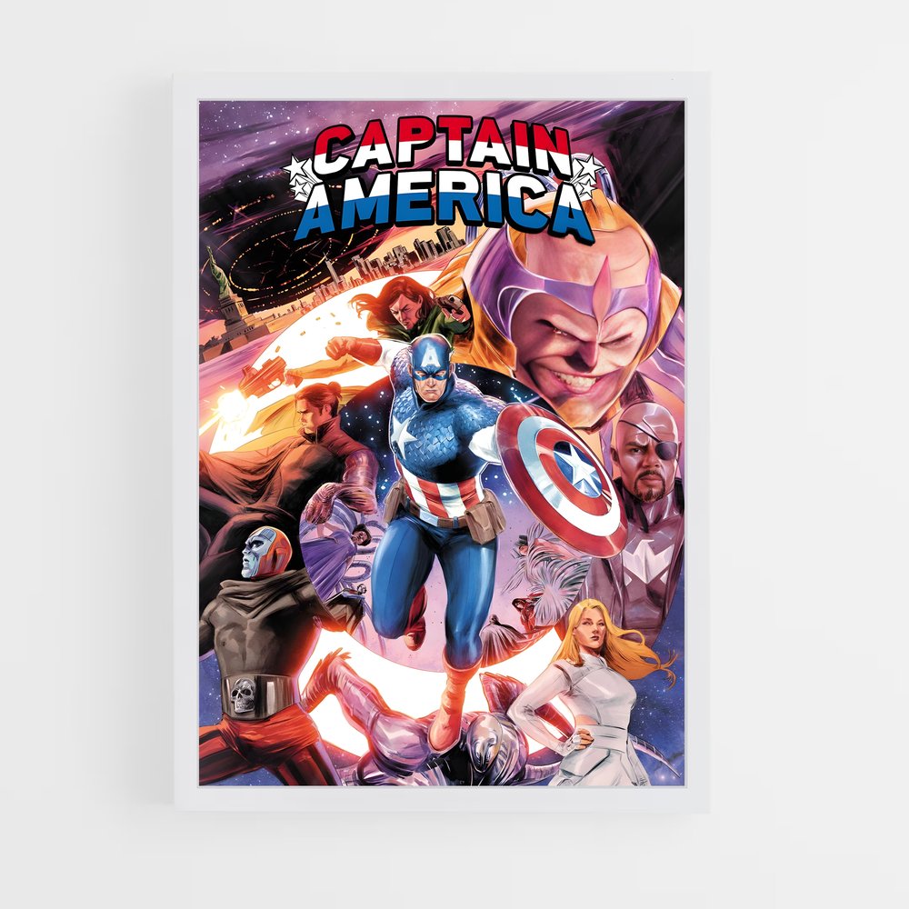 captain-america-1 cadre Blanc