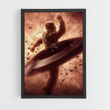 Poster Captain America explosie