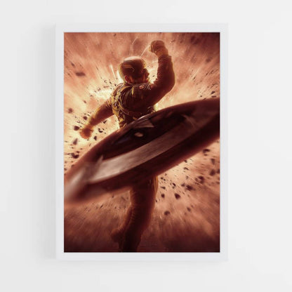 Poster Captain America explosie