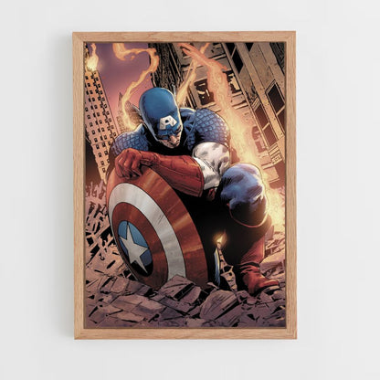 Poster Captain America-tekening