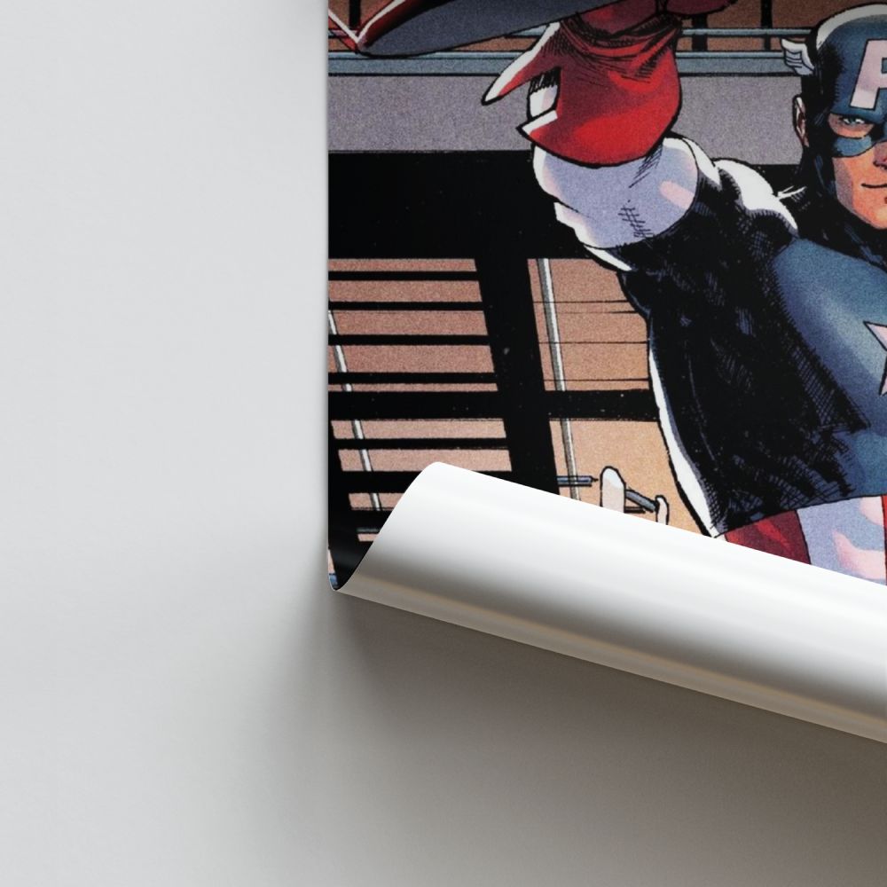 Affiche Captain America Comics