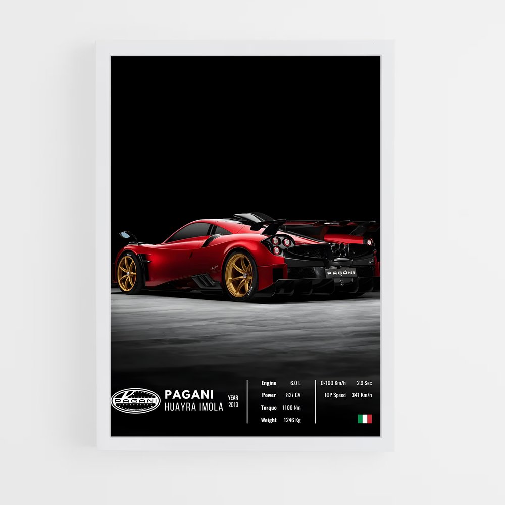 car-posters-11 cadre Blanc