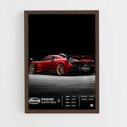 car-posters-11 cadre Bois foncé