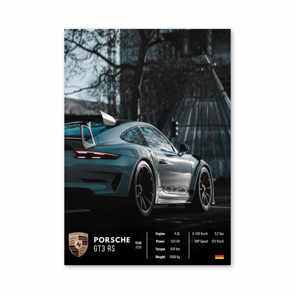 Porsche GT3 RS-poster