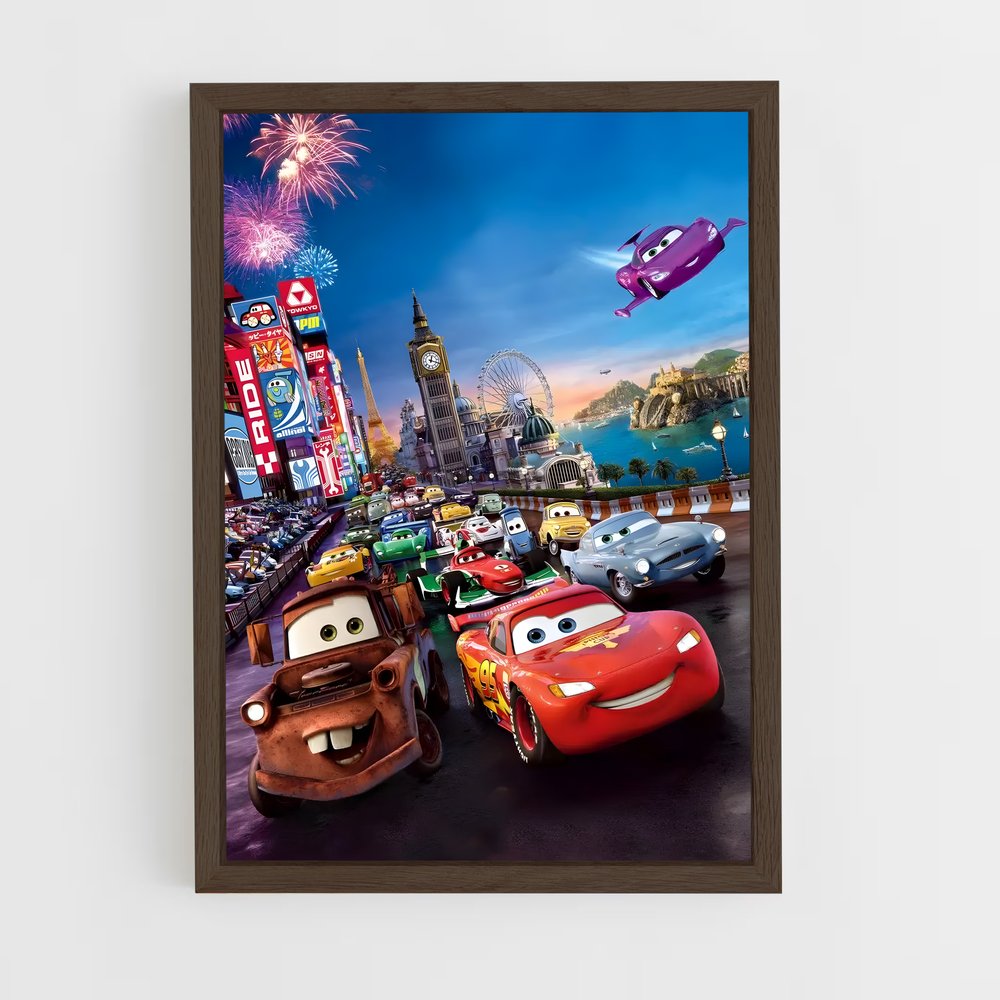 cars-12 cadre Bois foncé