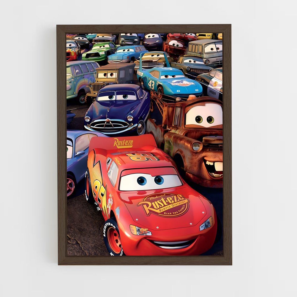 cars-13 cadre Bois foncé