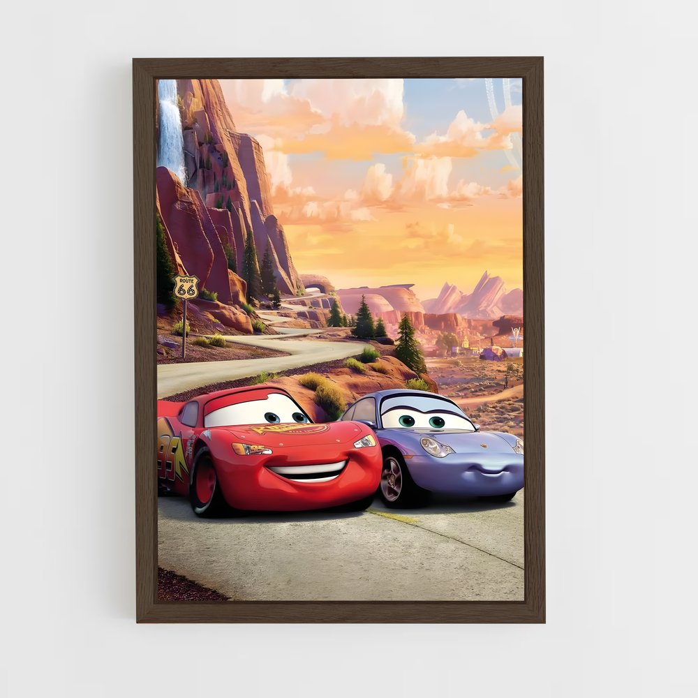 cars-5 cadre Bois foncé