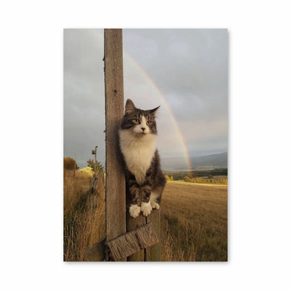 Regenboog kat poster