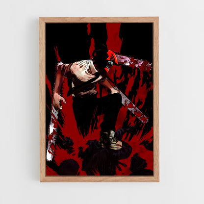 chainsaw-man-16 cadre Bois clair