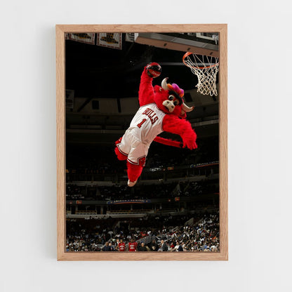 chicago-bulls-3 cadre Bois clair