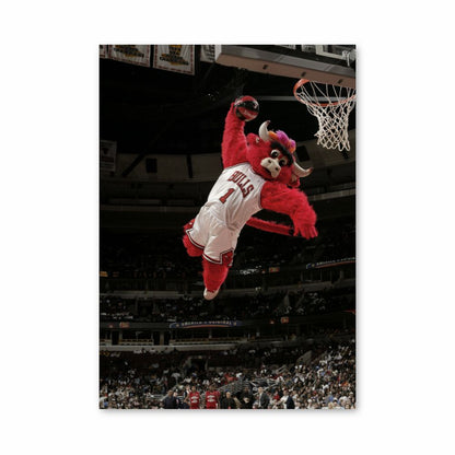 Chicago Bulls mascotte poster