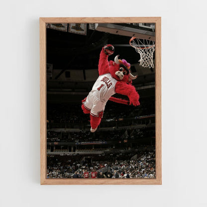 Chicago Bulls mascotte poster