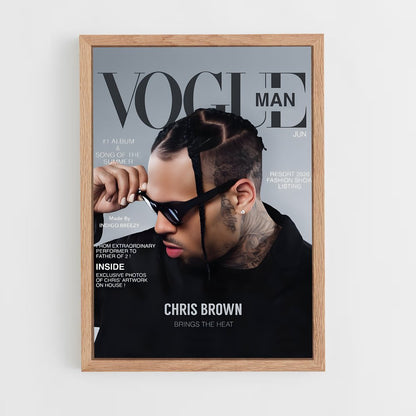 chris-brown-8 cadre Bois clair