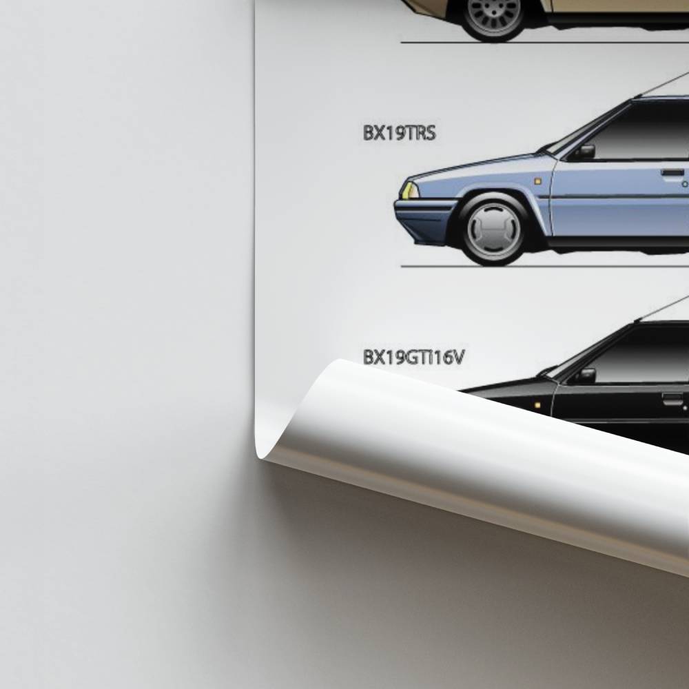 Poster Citroen BX-modellen