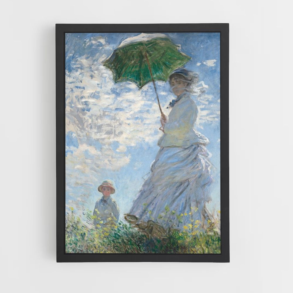 Poster Monet de wandeling