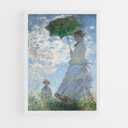 Poster Monet de wandeling