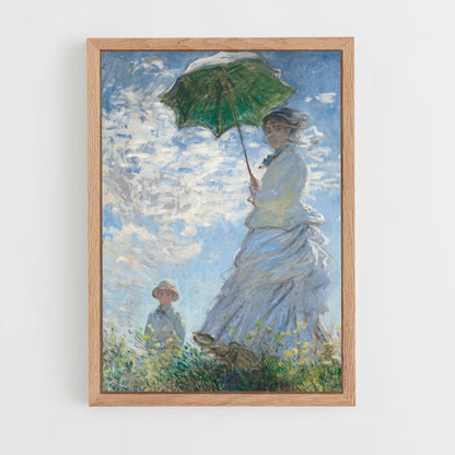 Poster Monet de wandeling