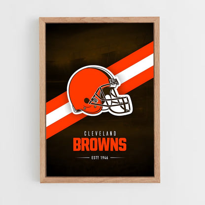 cleveland-browns-1 cadre Bois clair