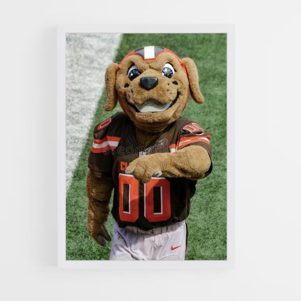 Cleveland Browns mascotte poster