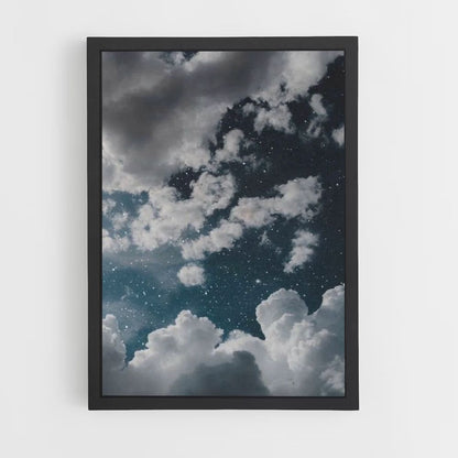 Poster Wolken Nacht