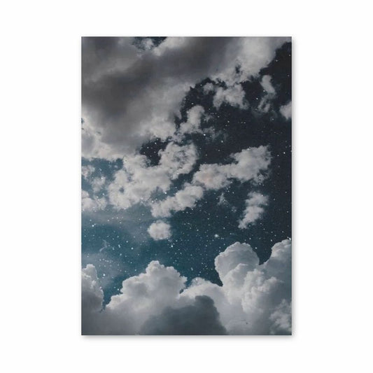 Poster Wolken Nacht