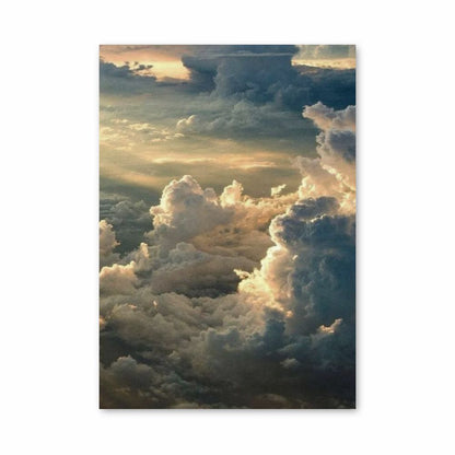 Engelachtige wolkenposter