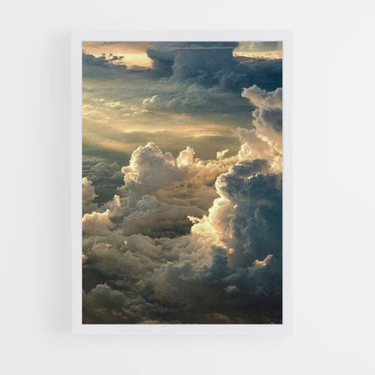 Engelachtige wolkenposter