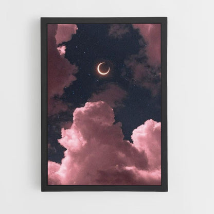 Esthetische wolkenposter