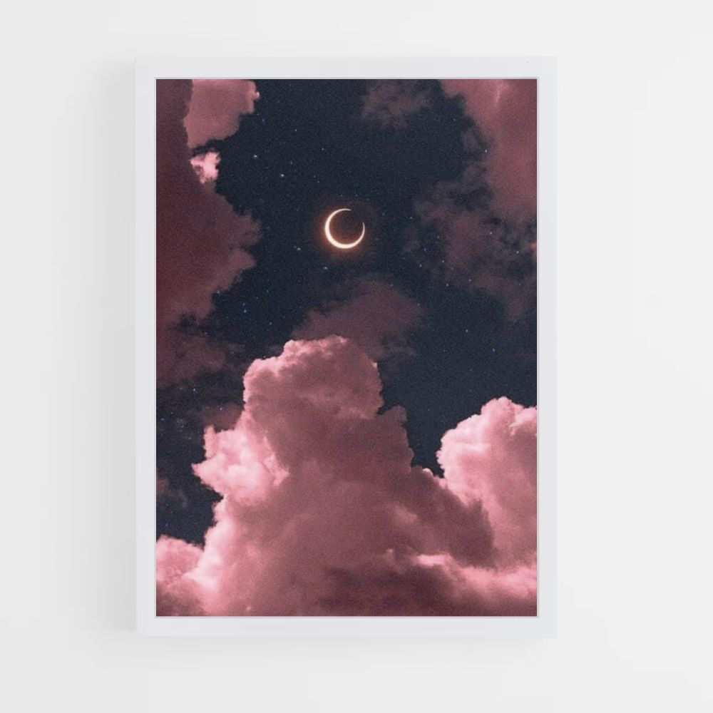 Esthetische wolkenposter