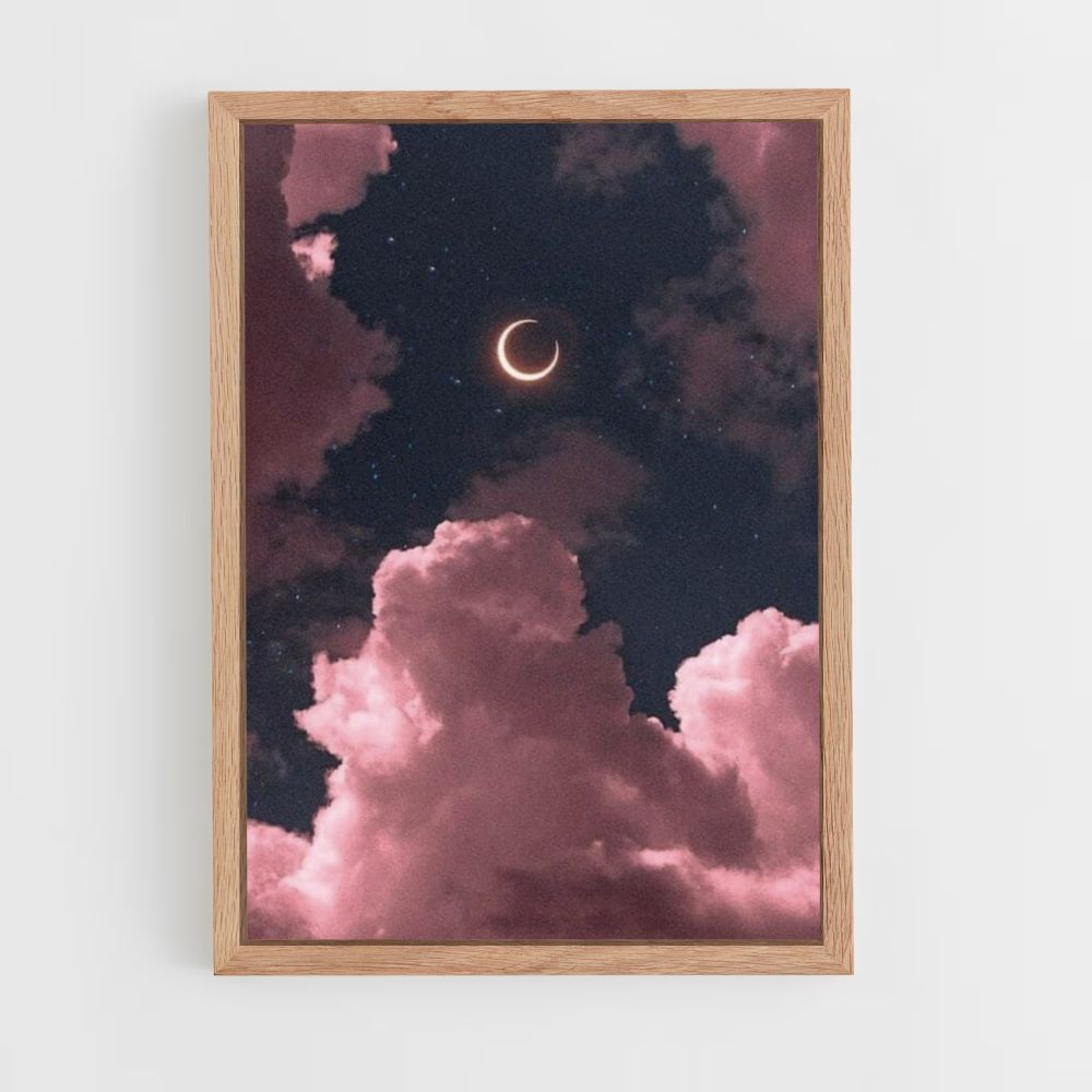 Esthetische wolkenposter