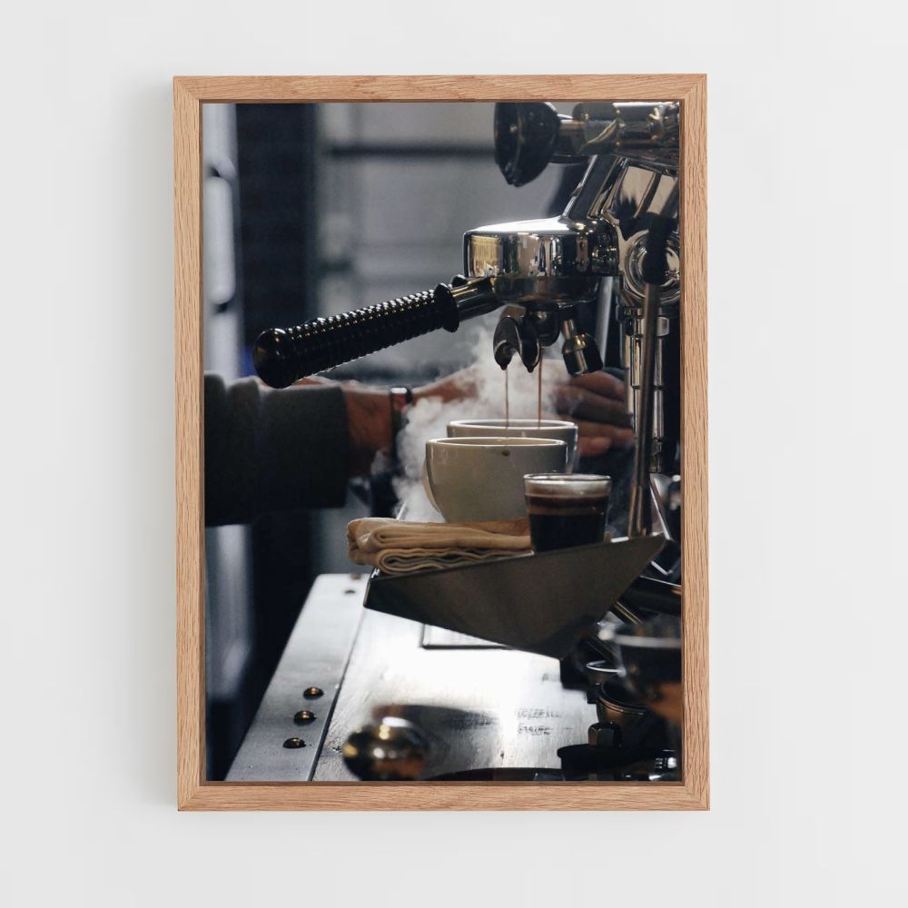 Koffiemachine-poster