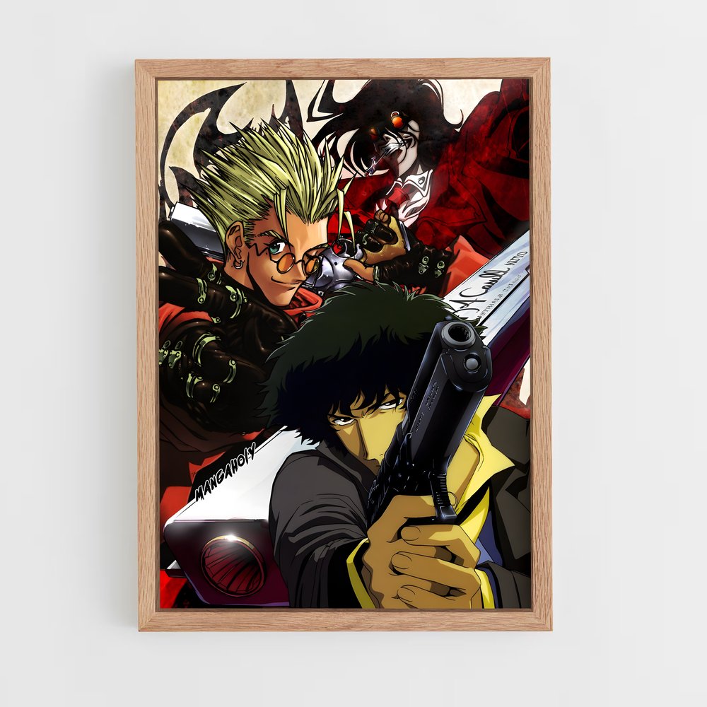 cowboy-bebop-14 cadre Bois clair