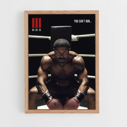 Poster Creed Je kunt niet rennen