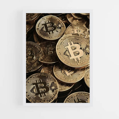 Poster Bitcoin-munten