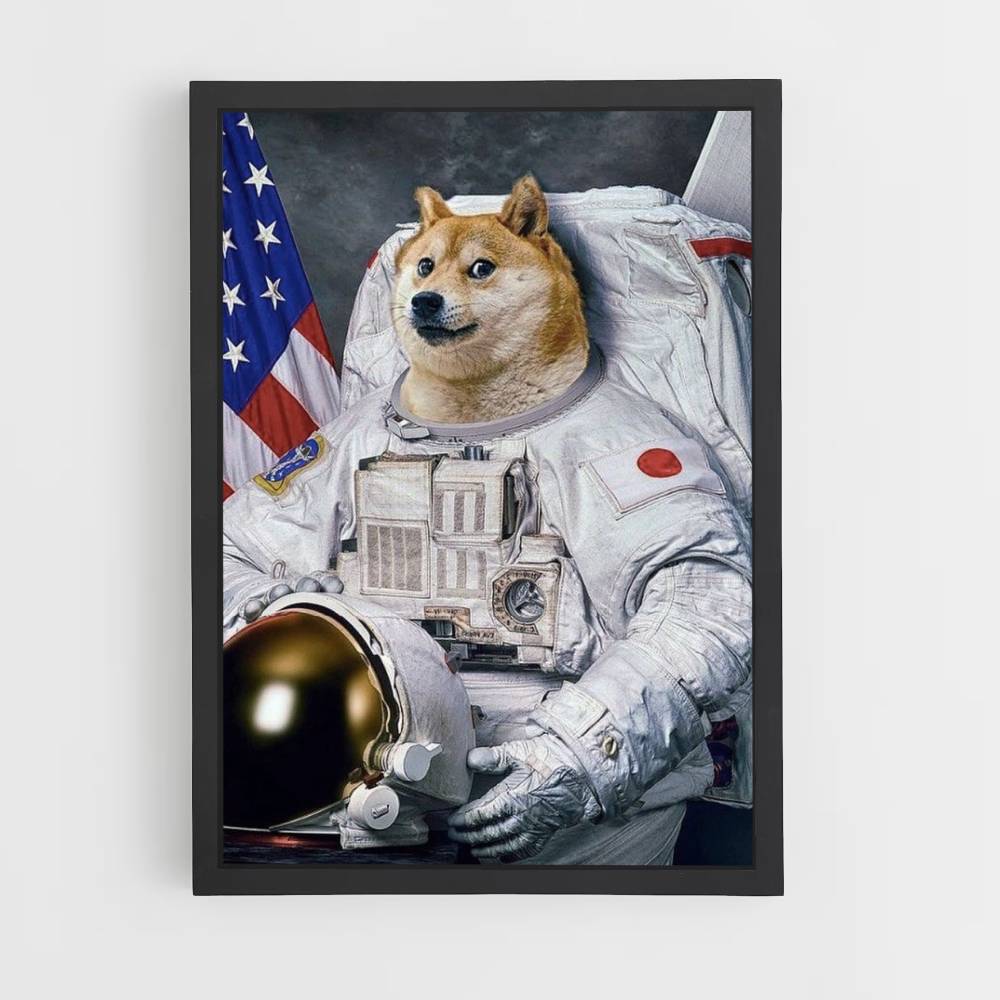 Poster Doge-astronaut