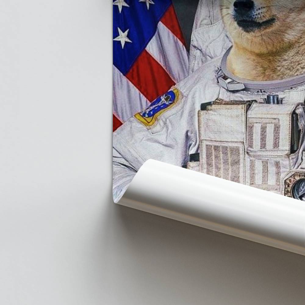 Poster Doge-astronaut