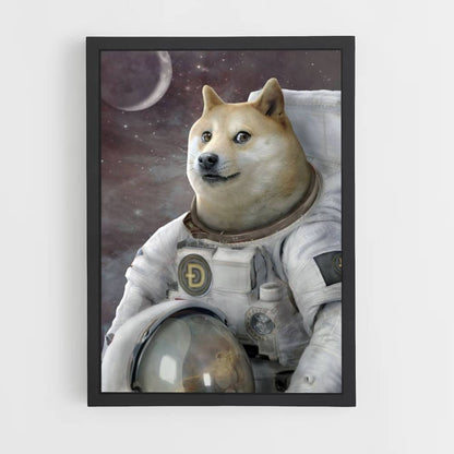 Poster Doge in de ruimte