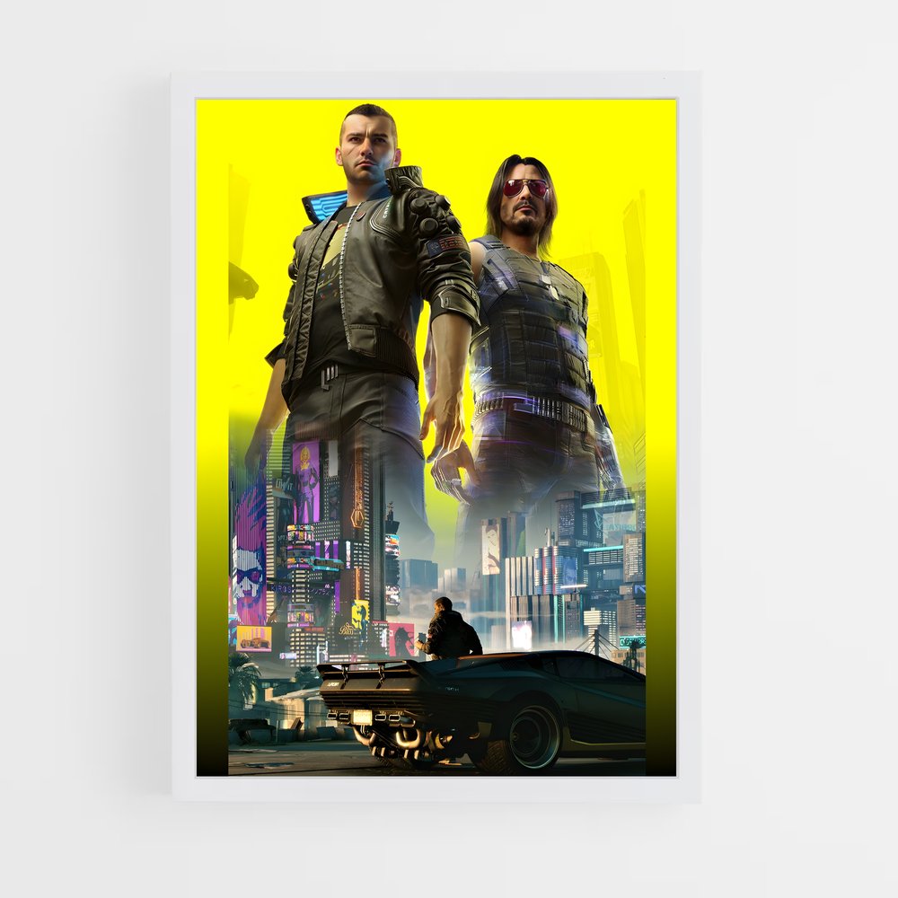 cyberpunk-17 cadre Blanc
