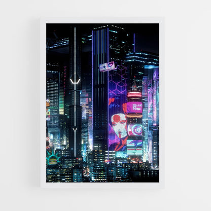 cyberpunk-9 cadre Blanc