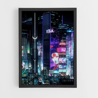 cyberpunk-9 cadre Noir